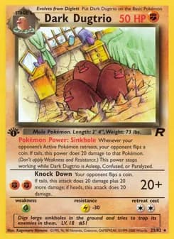 Dark Dugtrio — Team Rocket — Rare