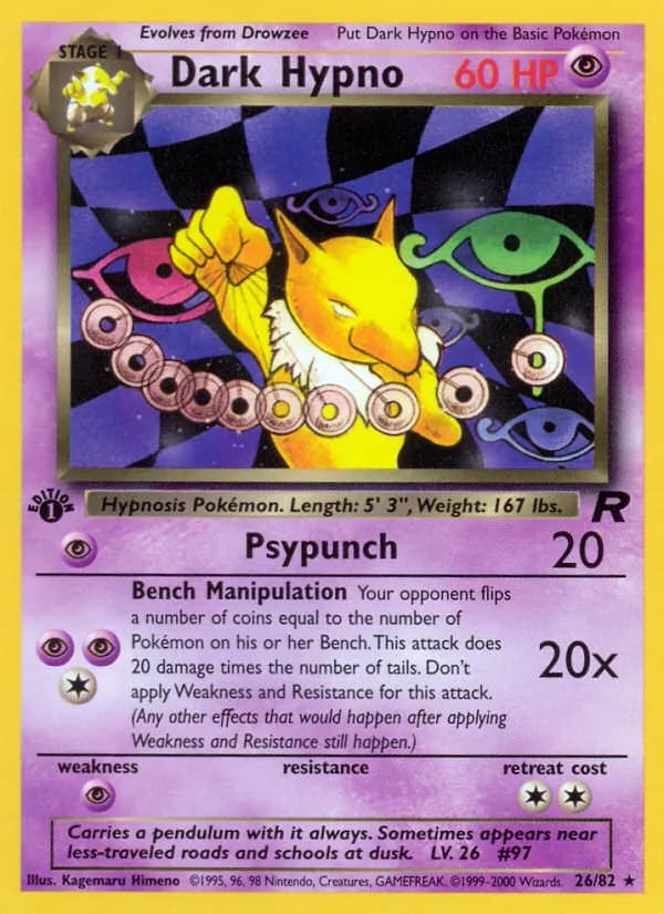 Dark Hypno — Team Rocket, Rare
