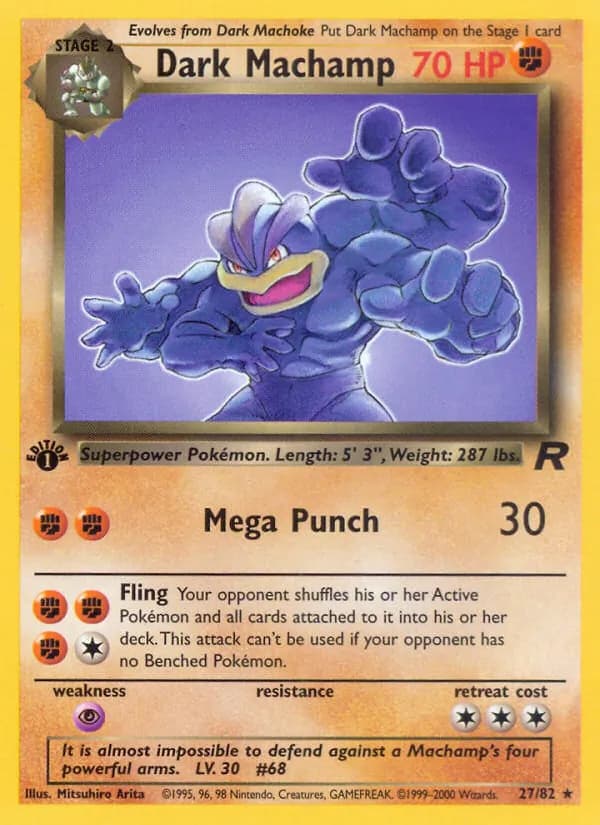 Dark Machamp — Team Rocket, Rare