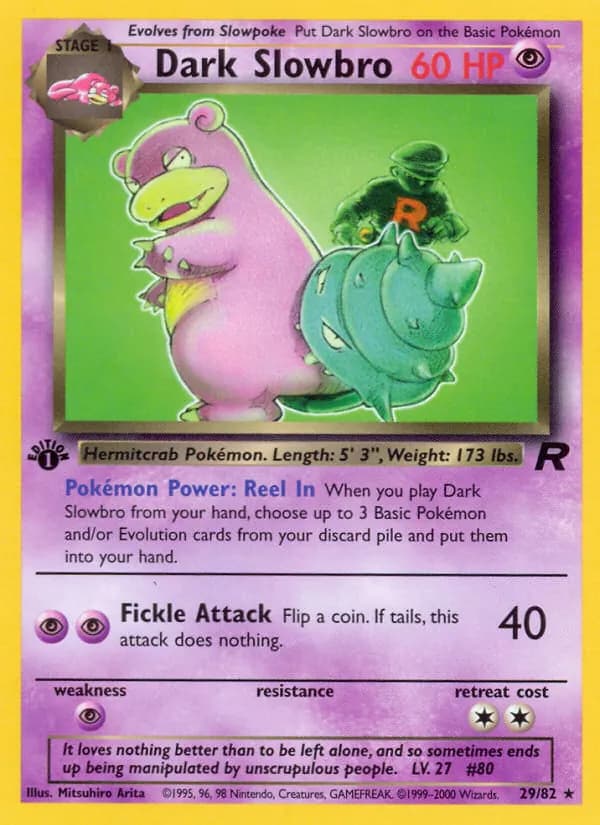 Dark Slowbro — Team Rocket, Rare