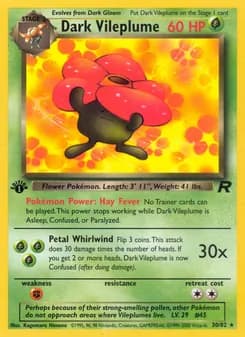Dark Vileplume — Team Rocket — Rare