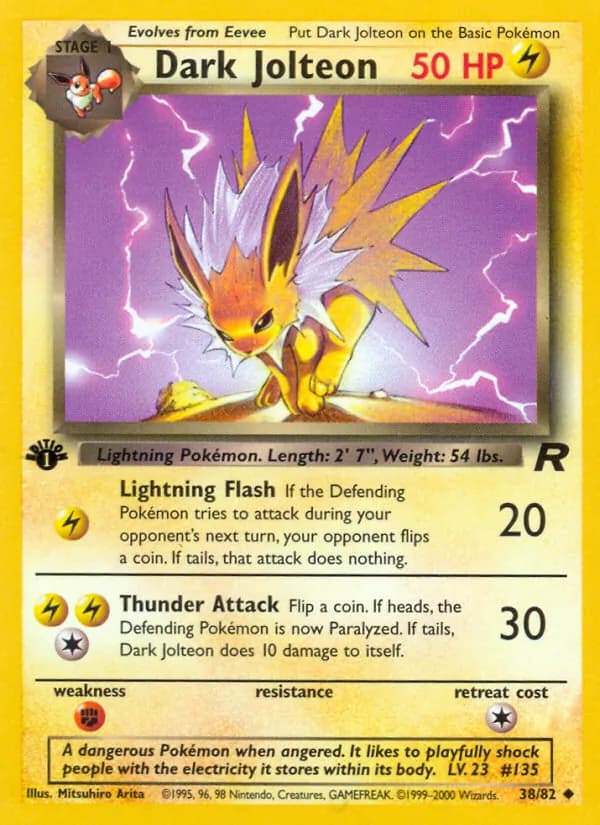 Dark Jolteon — Team Rocket, Uncommon