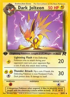 Dark Jolteon — Team Rocket — Uncommon