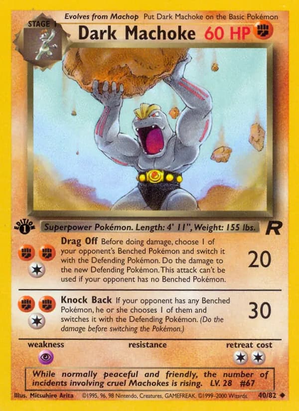Dark Machoke — Team Rocket, Uncommon