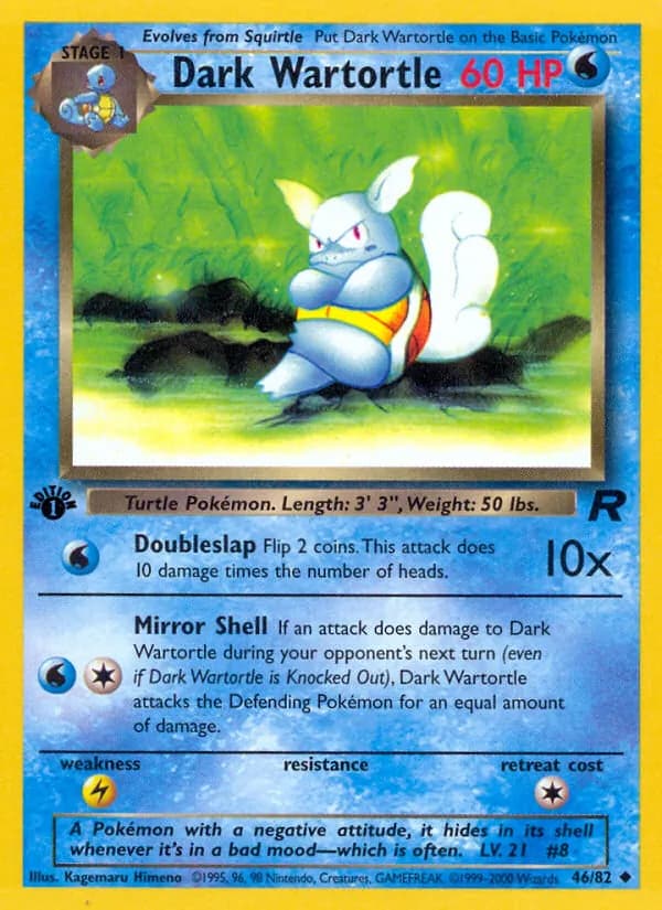 Dark Wartortle — Team Rocket, Uncommon