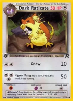 Dark Raticate — Team Rocket — Common