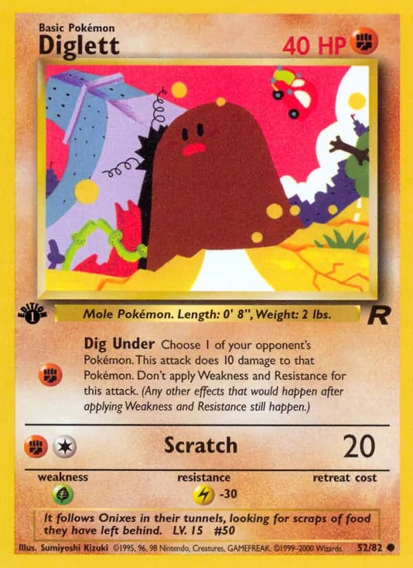Diglett — Team Rocket, Common