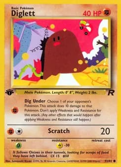 Diglett — Team Rocket — Common