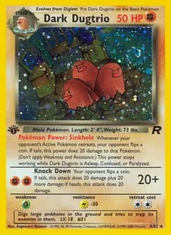Dark Dugtrio — Team Rocket — Rare