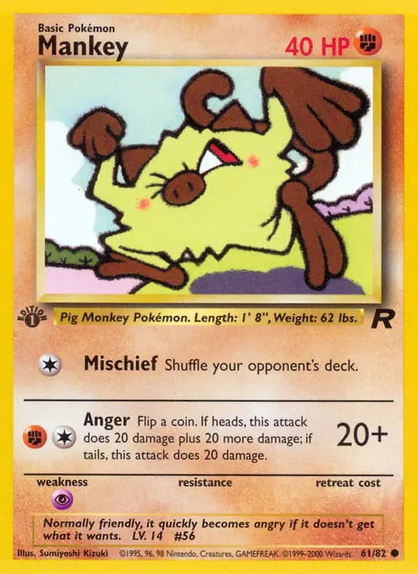 Mankey — Team Rocket, Common