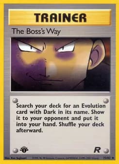 The Boss's Way — Team Rocket — Uncommon