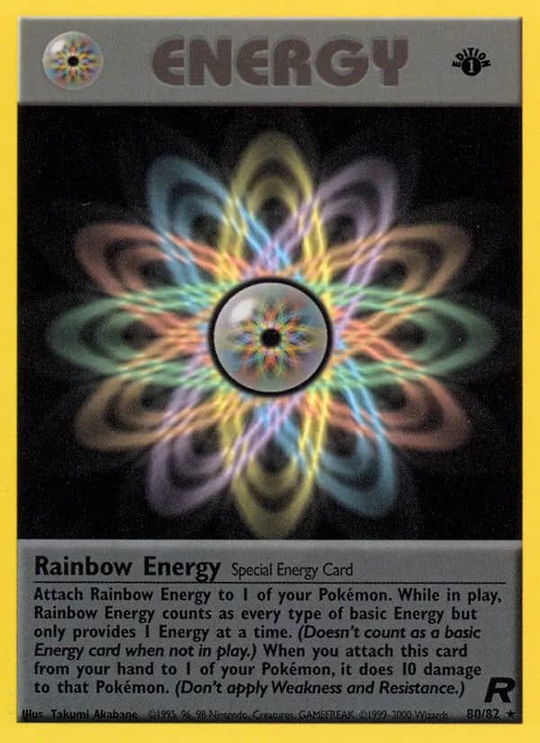Rainbow Energy — Team Rocket, Rare