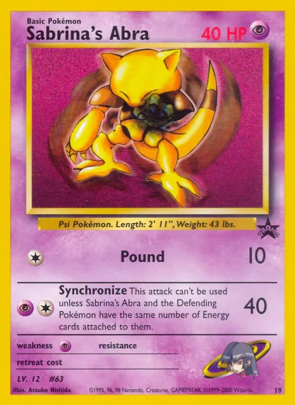 Sabrina's Abra — Wizards Black Star Promos, Common