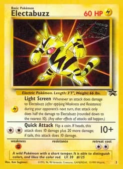 Electabuzz — Wizards Black Star Promos — Common
