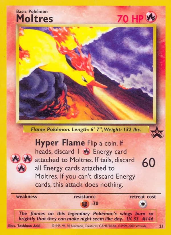 Moltres — Wizards Black Star Promos, Common