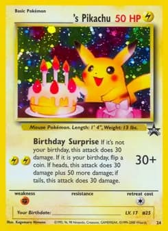 ___________'s Pikachu — Wizards Black Star Promos — Common