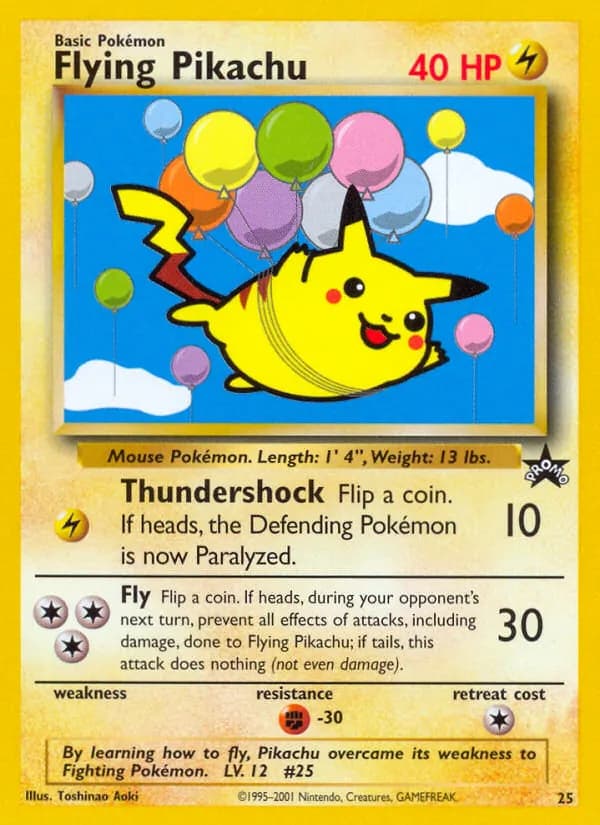 Flying Pikachu — Wizards Black Star Promos, Common