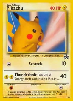 Pikachu — Wizards Black Star Promos — Common