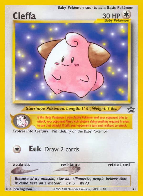Cleffa — Wizards Black Star Promos, Common