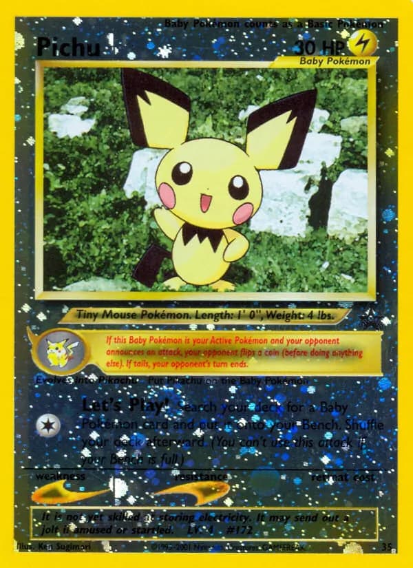 Pichu — Wizards Black Star Promos, Common