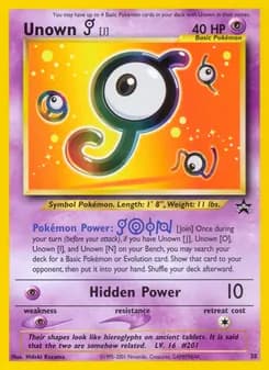 Unown [J] — Wizards Black Star Promos — Common