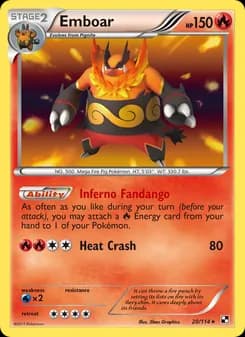 Emboar — Black & White — Rare