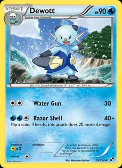 Dewott — Black & White — Uncommon