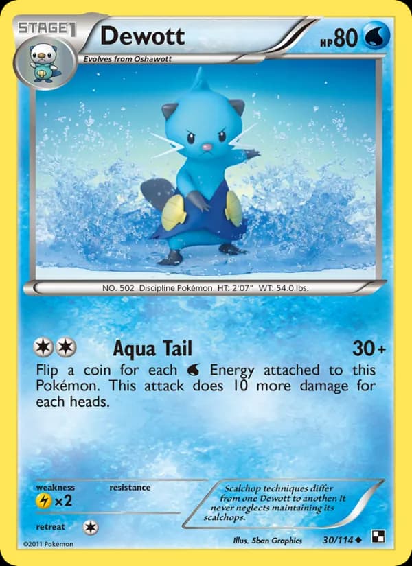 Dewott — Black & White, Uncommon