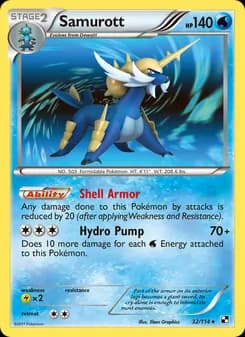 Samurott — Black & White — Rare