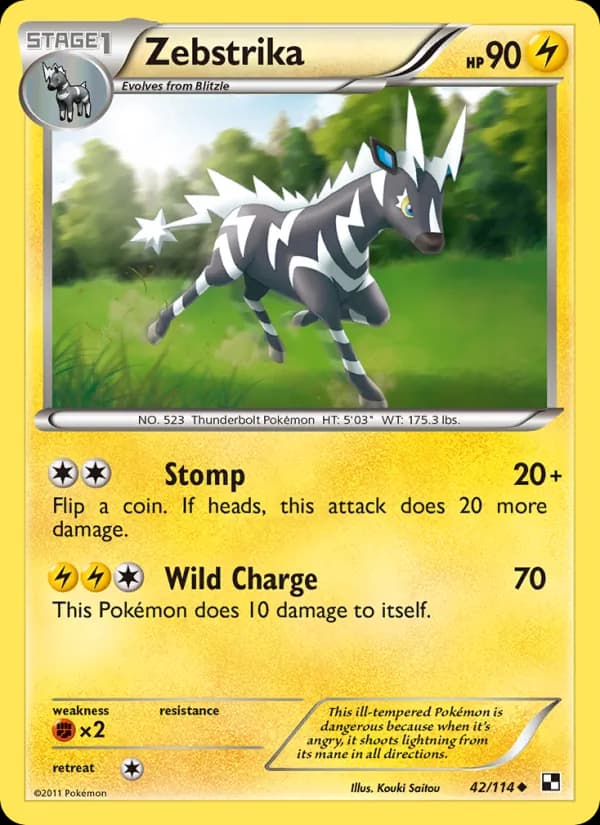 Zebstrika — Black & White, Uncommon
