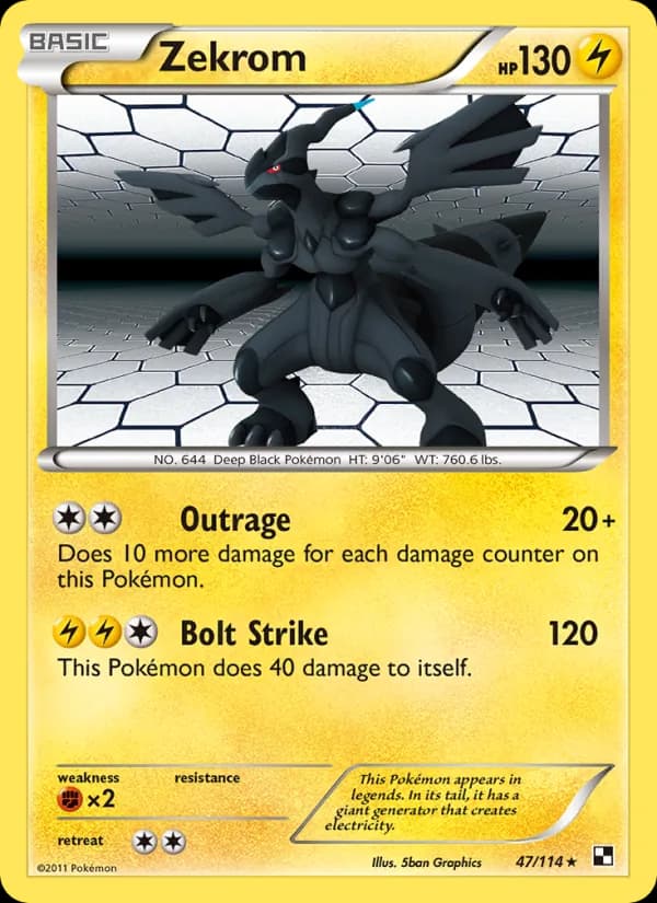 Zekrom — Black & White, Rare