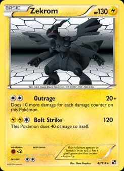 Zekrom — Black & White — Rare