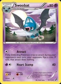 Swoobat — Black & White — Uncommon