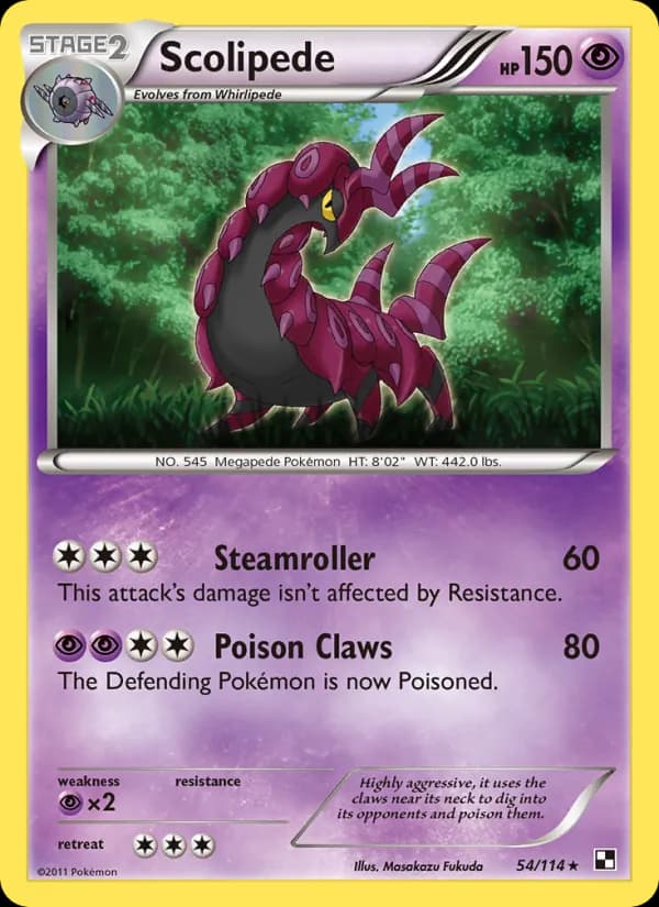 Scolipede — Black & White, Rare