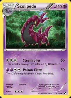 Scolipede — Black & White — Rare