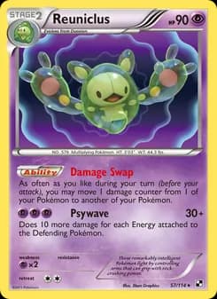 Reuniclus — Black & White — Rare