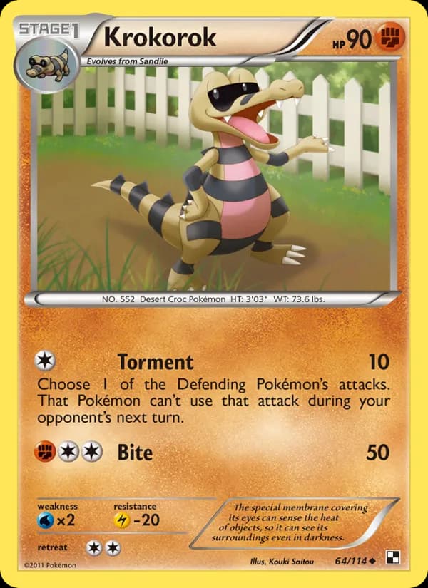Krokorok — Black & White, Uncommon