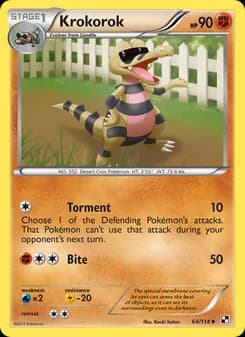 Krokorok — Black & White — Uncommon