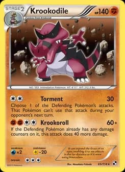 Krookodile — Black & White — Rare