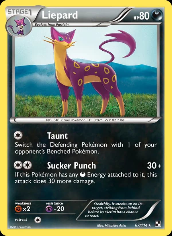 Liepard — Black & White, Rare