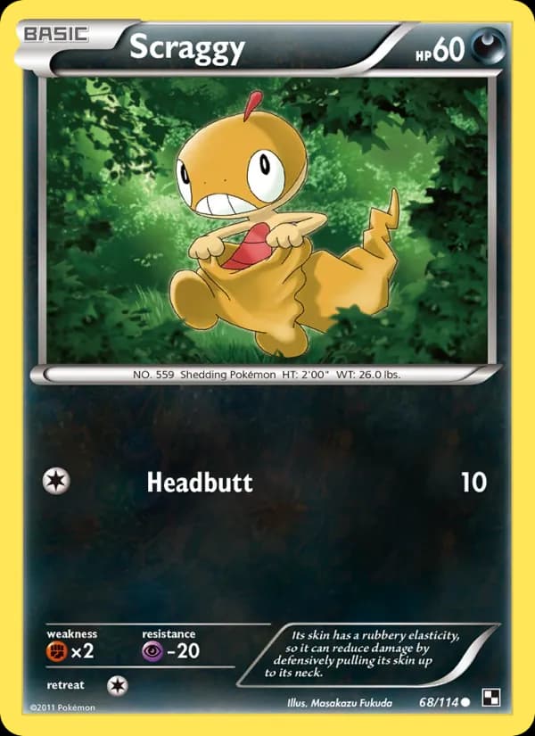 Scraggy — Black & White, Common