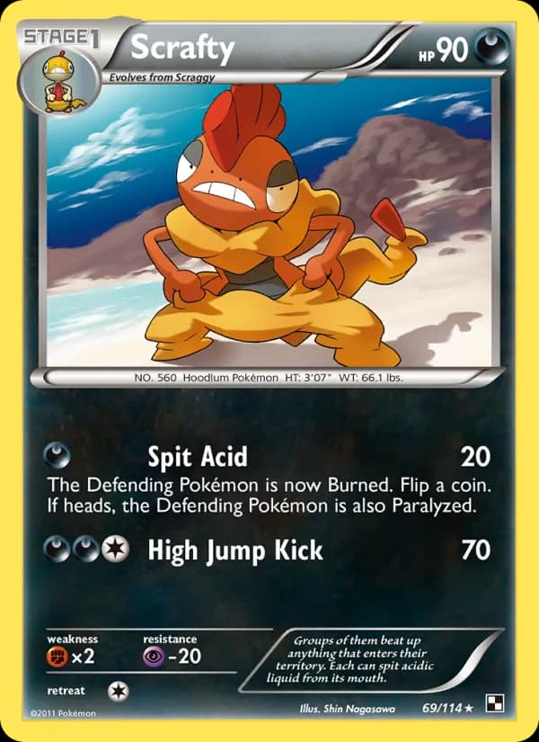 Scrafty — Black & White, Rare