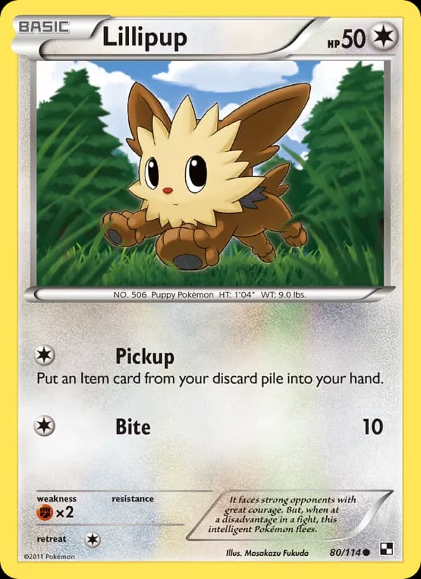 Lillipup — Black & White, Common