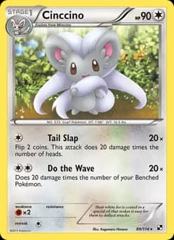 Cinccino — Black & White — Rare