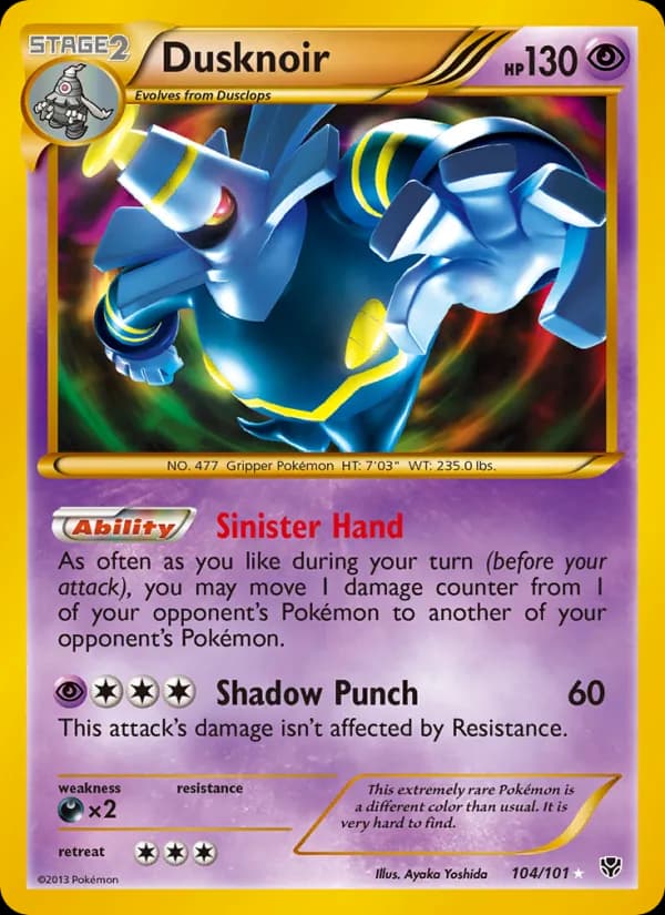 Dusknoir — Plasma Blast, Secret Rare