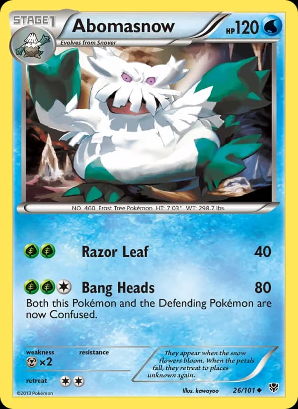 Abomasnow — Plasma Blast, Uncommon
