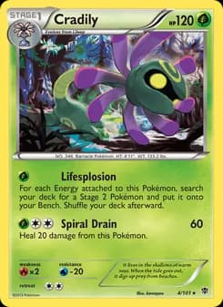 Cradily — Plasma Blast — Rare