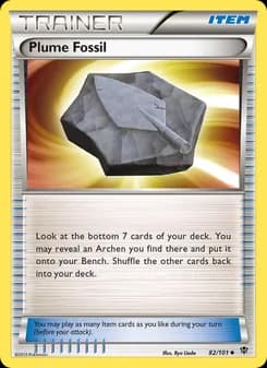 Plume Fossil — Plasma Blast — Uncommon