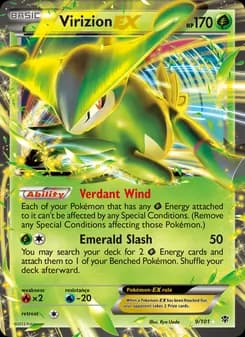 Virizion-EX — Plasma Blast — Rare