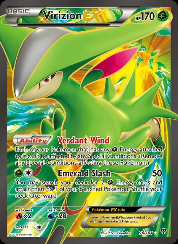 Virizion-EX — Plasma Blast, Ultra Rare
